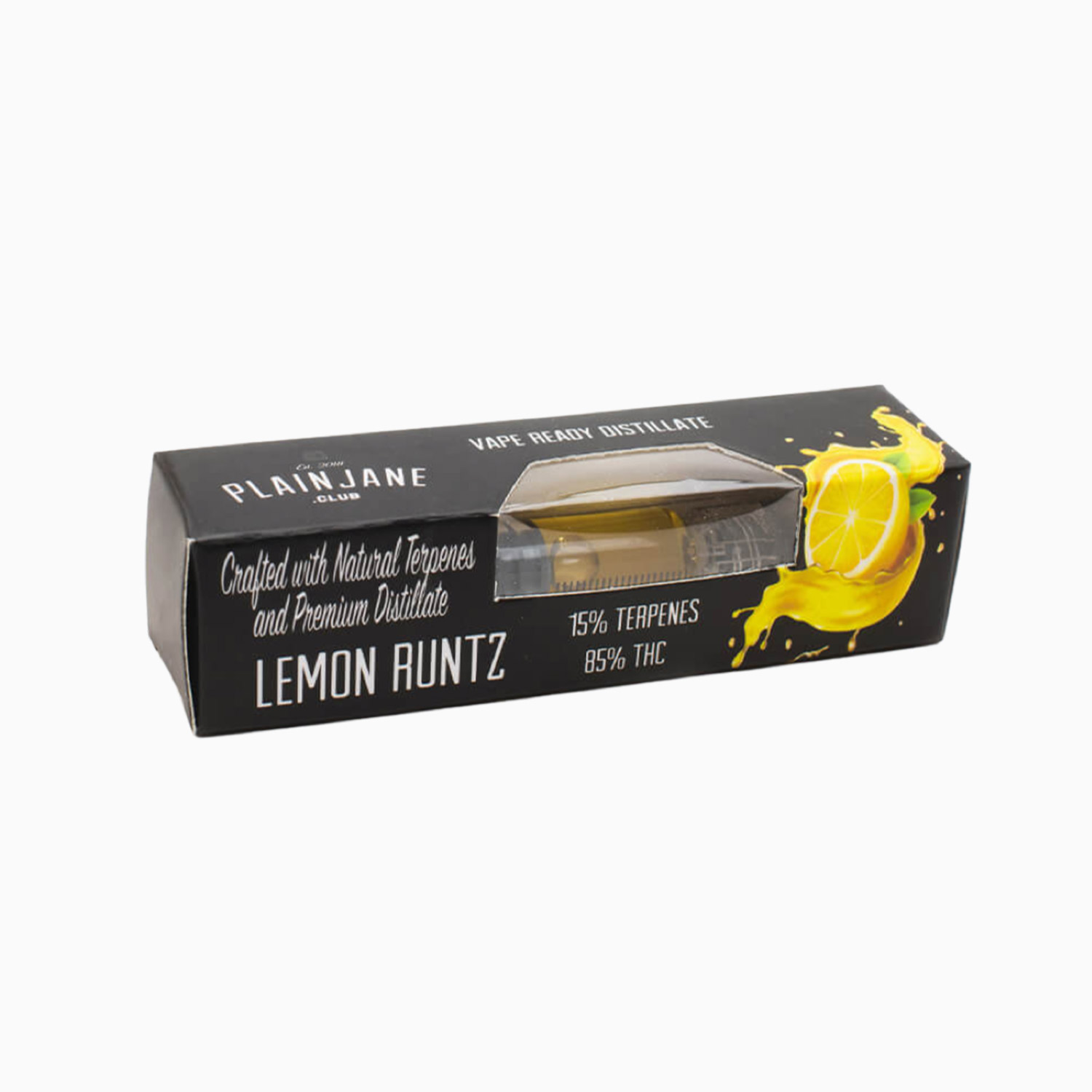 Lemon Zest Infused Pre Roll Box, Side View