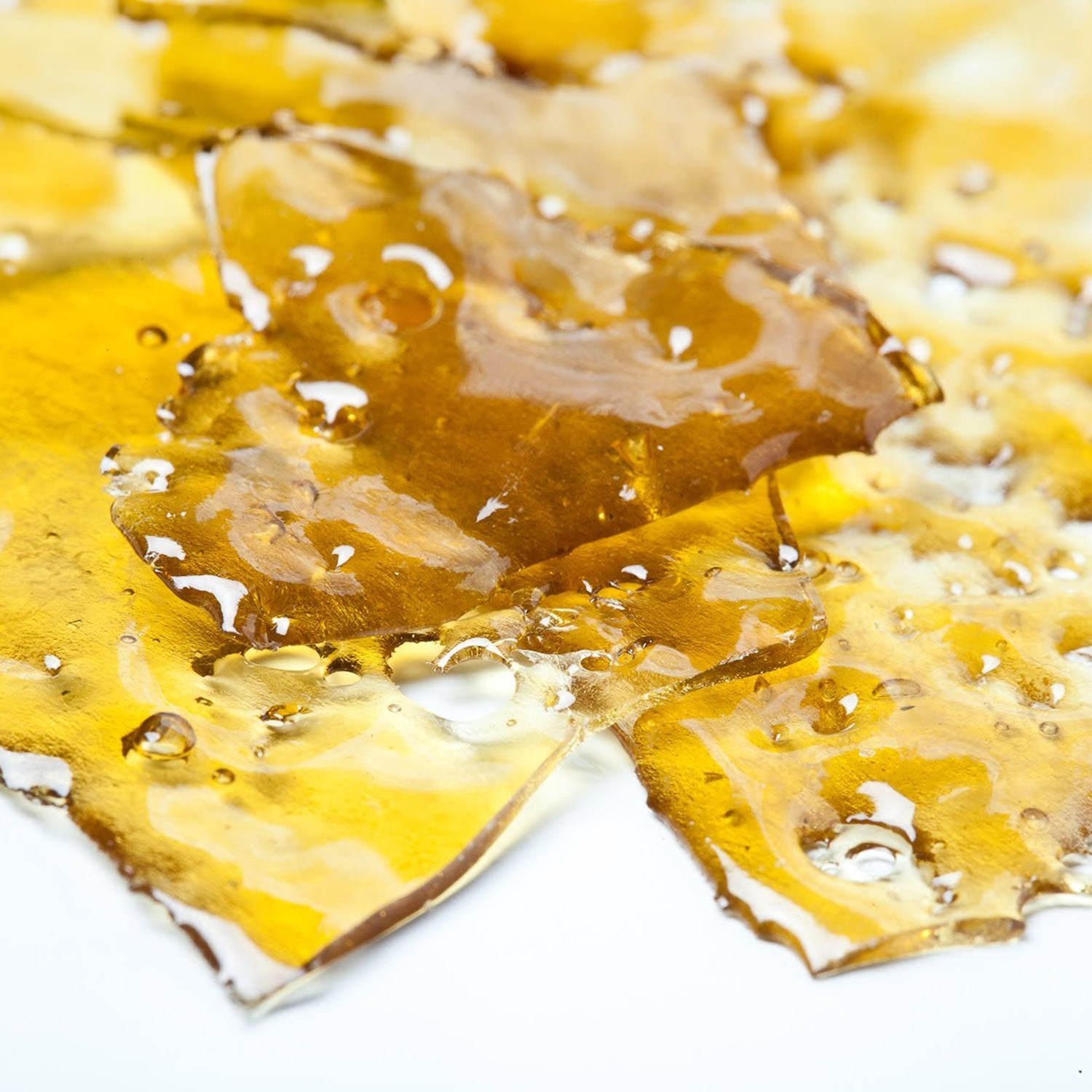 Golden Shatter Concentrate On Parchment Paper, Top-Down View